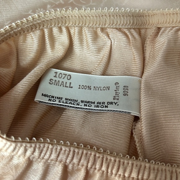 Vintage Givenchy Underdressings Skirt Slip Signature Print Lace Slit Flawless - Picture 11 of 14